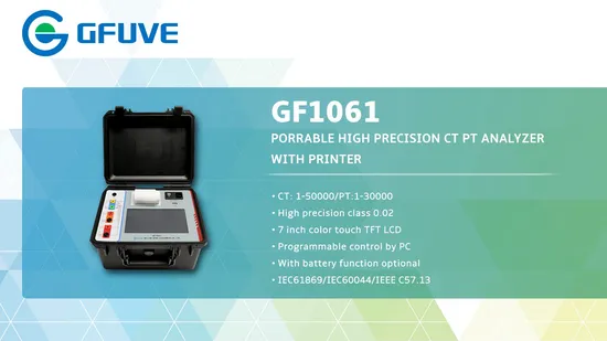 GF1061 CT PT Analyzer Machine Testing Block Procedure Distributor 