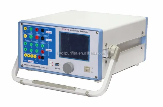 Secondary Injection Test Kit Six Phase Protection Relay Test Set 