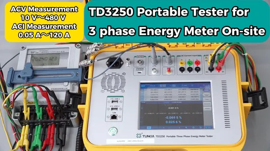Portable  Multifunction Three Phase Energy Meter Tester CT Analyzer on